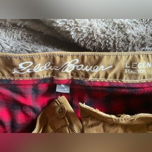 Eddie Bauer flannel lined pants